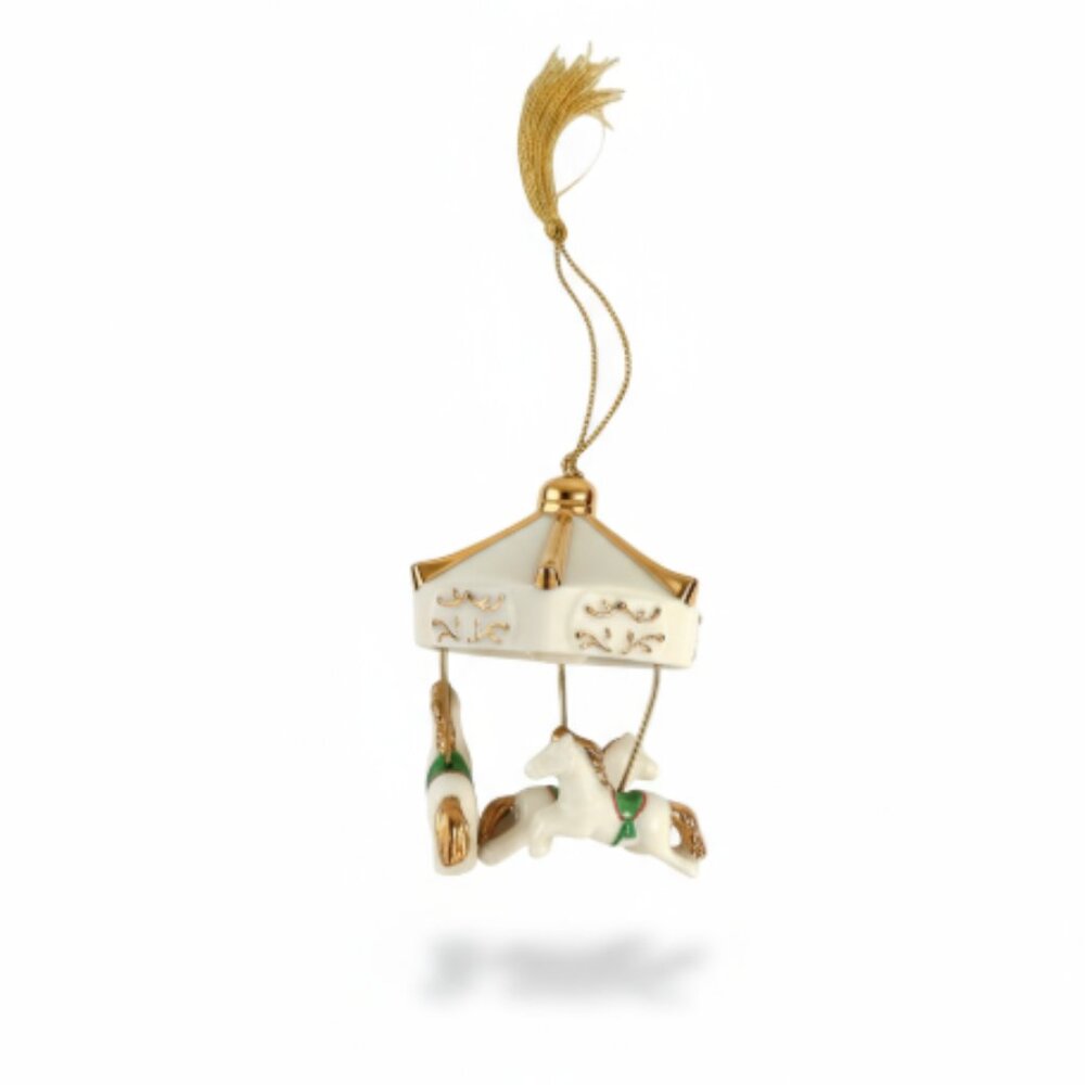 Mikasa Carousel Ornament Porcelain Horses Holiday Magic FKO15/604 IOB